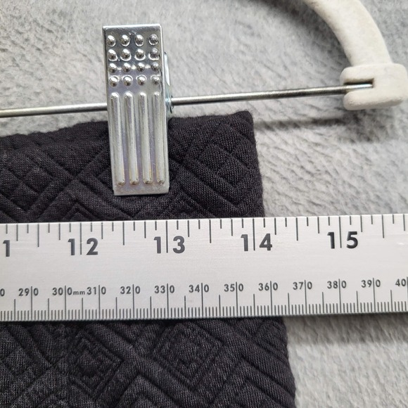 Free People Women Skirt Small Black Quilted Storyteller Knit Lace Hem - Picture 6 of 9